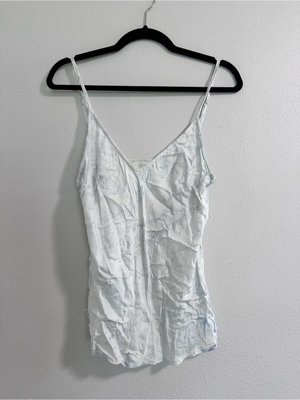 River + Sky White V-Neck Spaghetti Strap Tank